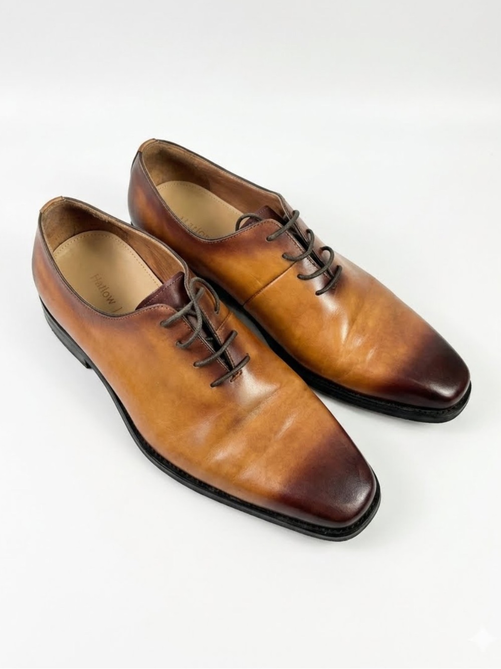 Hallow Unbind Men's Handmade Leather Dress Shoes Full Grain Size 9.5 US new